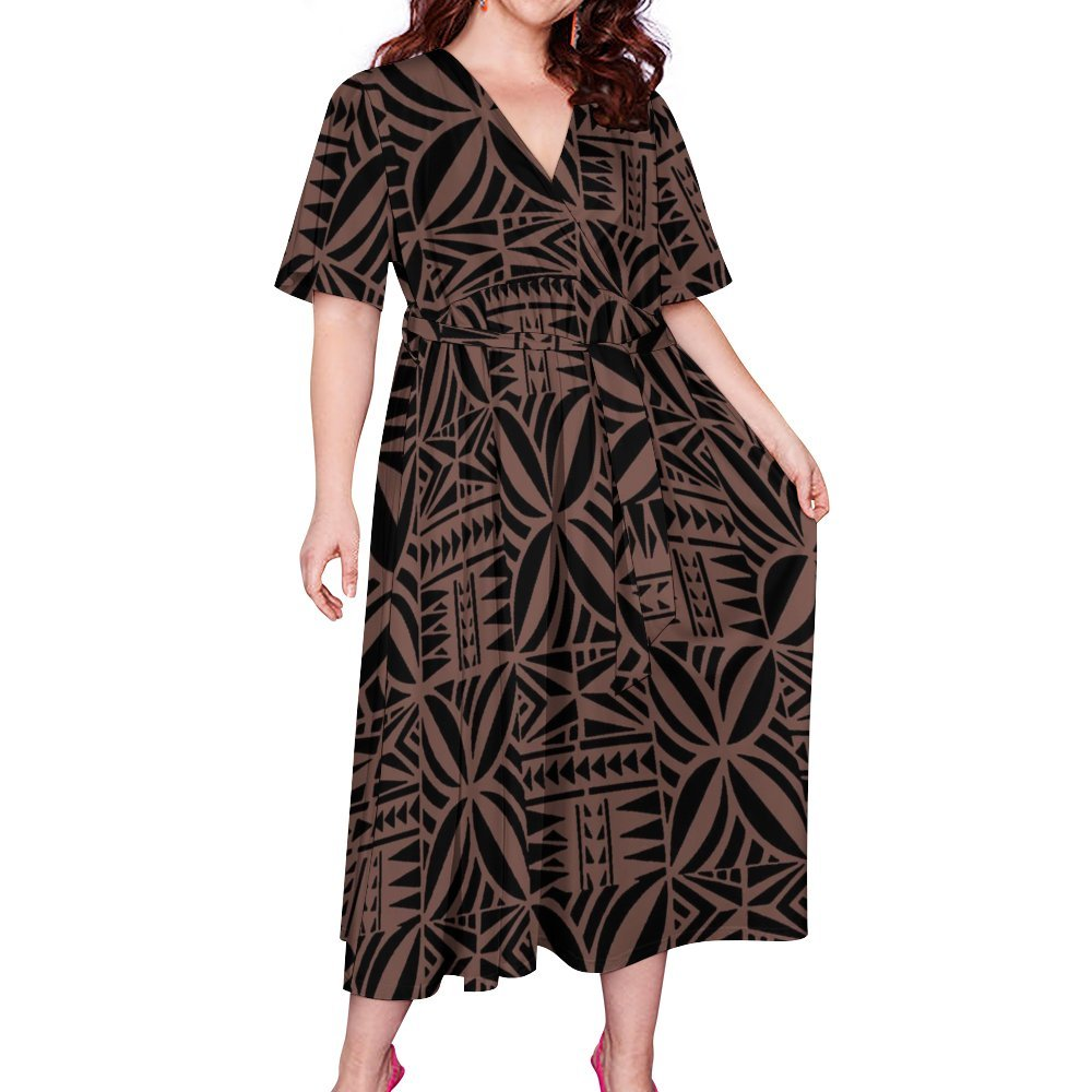 TAUTUA WRAP DRESS- CUSTOMIZE YOUR COLOR 2-3 WEEK TURNAROUND