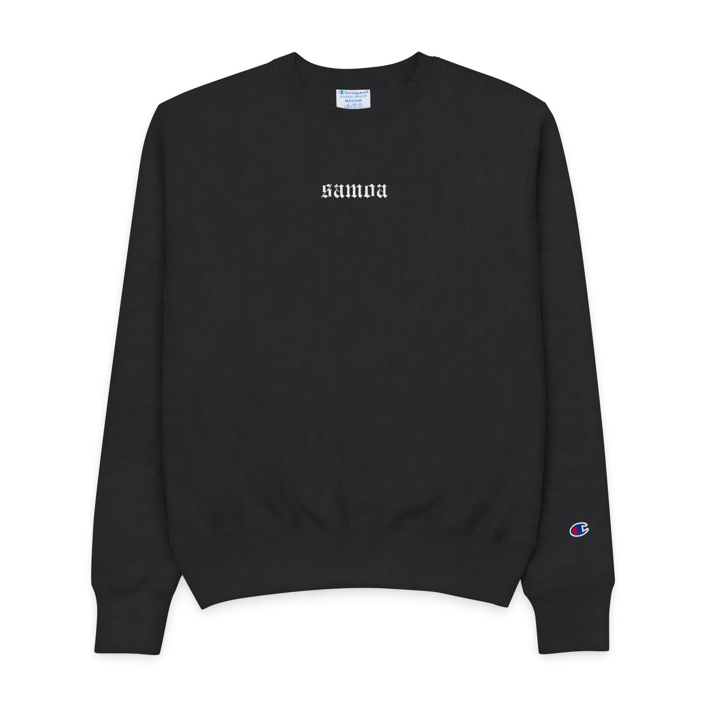 Men's Champion Crewneck Sweatshirt - Embroidered 'Samoa' Stylish Casual Wear