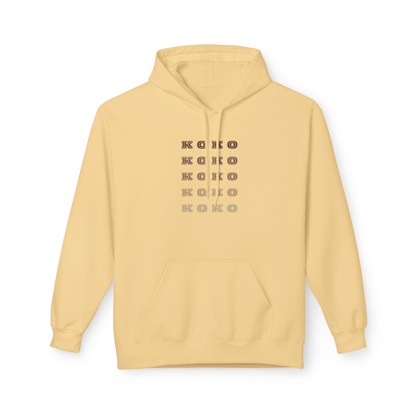 Koko Graphic Fleece Hoodie - Unisex Midweight Comfort for Every Occasion