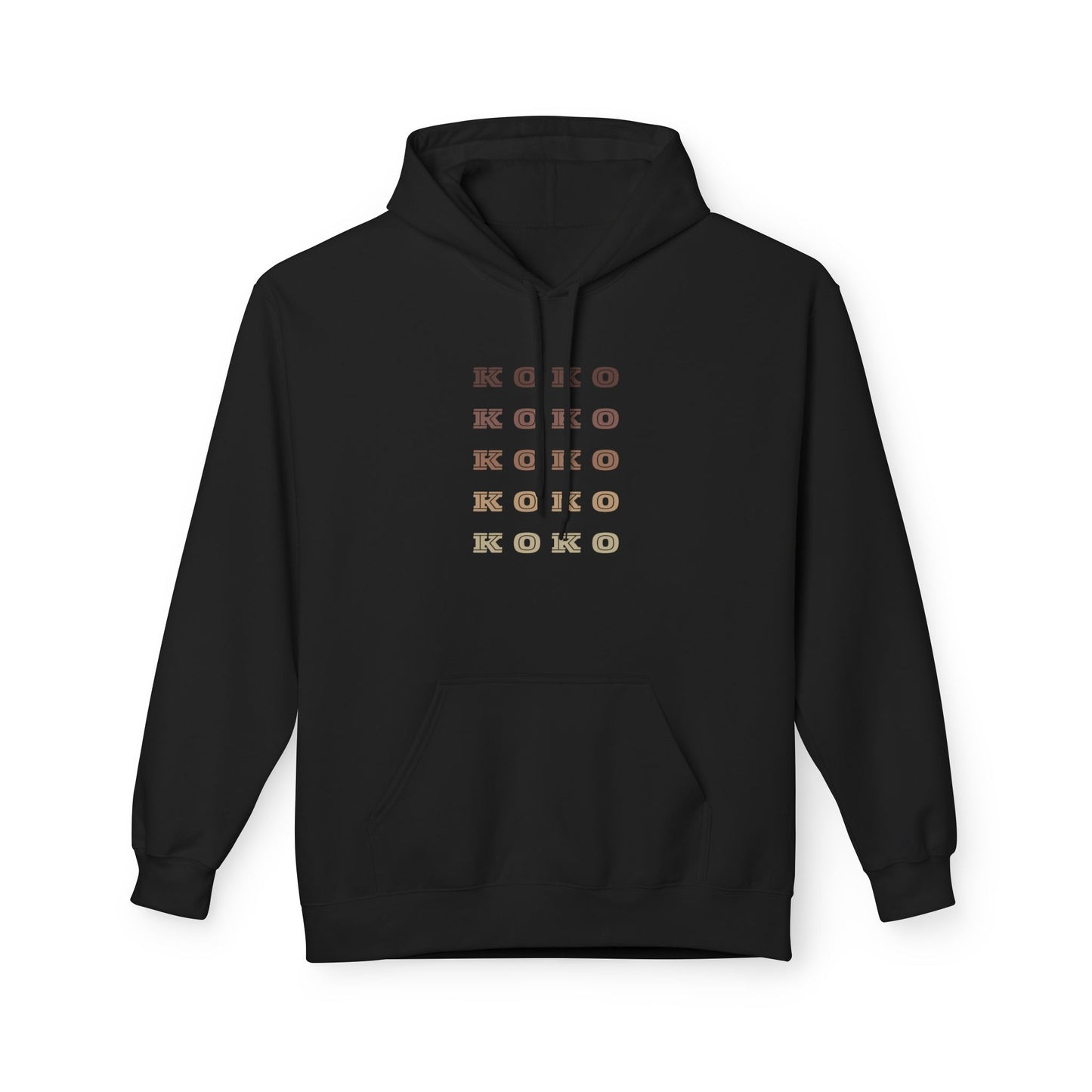 Koko Graphic Fleece Hoodie - Unisex Midweight Comfort for Every Occasion