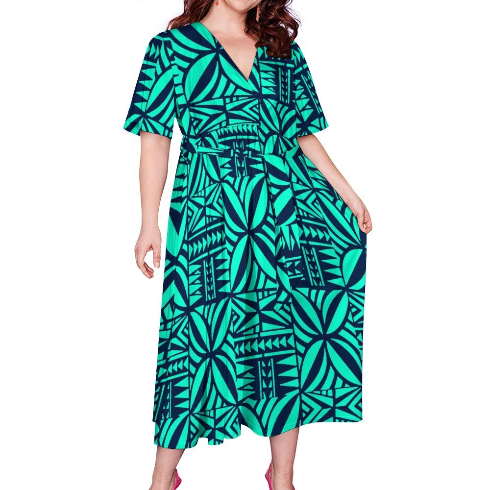 TAUTUA WRAP DRESS- CUSTOMIZE YOUR COLOR 2-3 WEEK TURNAROUND