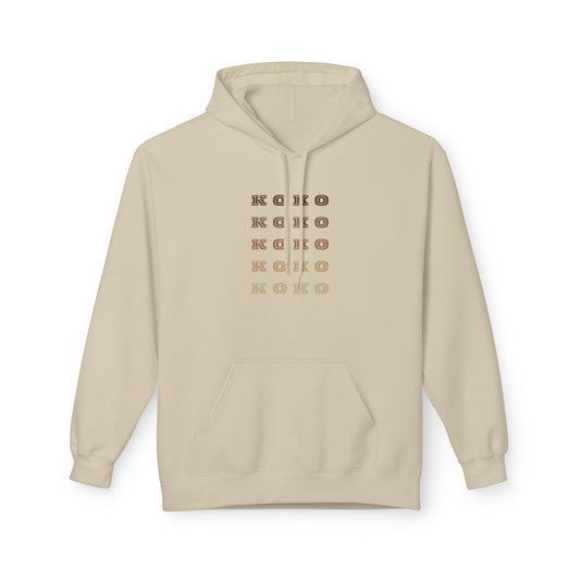 Koko Graphic Fleece Hoodie - Unisex Midweight Comfort for Every Occasion