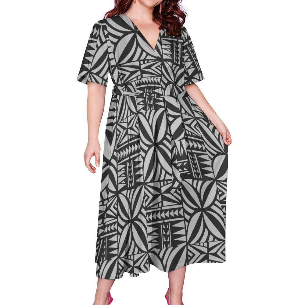 TAUTUA WRAP DRESS- CUSTOMIZE YOUR COLOR 2-3 WEEK TURNAROUND