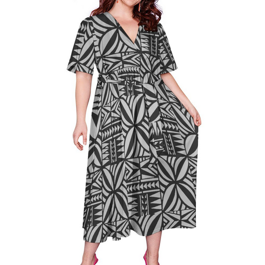 TAUTUA WRAP DRESS- CUSTOMIZE YOUR COLOR 2-3 WEEK TURNAROUND