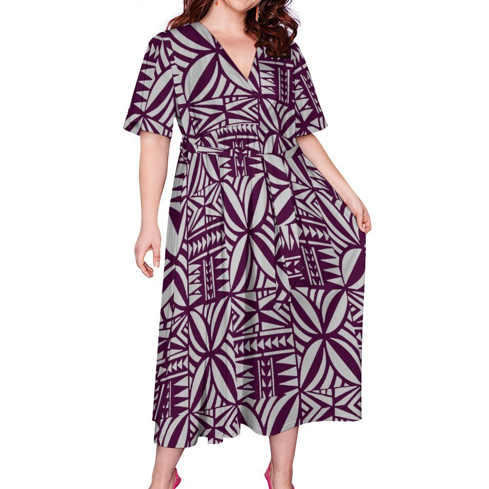 TAUTUA WRAP DRESS- CUSTOMIZE YOUR COLOR 2-3 WEEK TURNAROUND